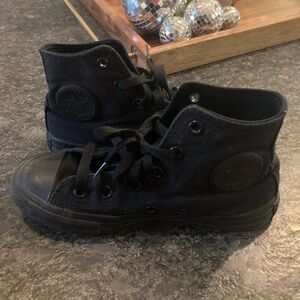 Converse Kids Black High-Top Sneakers